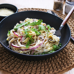 Creamy Mushroom Fettuccini